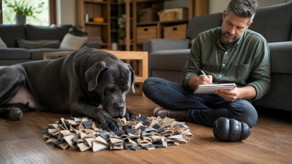 Activités d’enrichissement calmes pour aider un grand chien à mieux gérer les aboiements