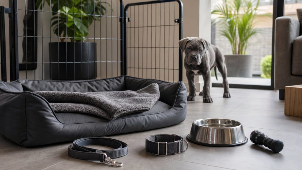 Accessoires essentiels pour accueillir un chiot Cane Corso