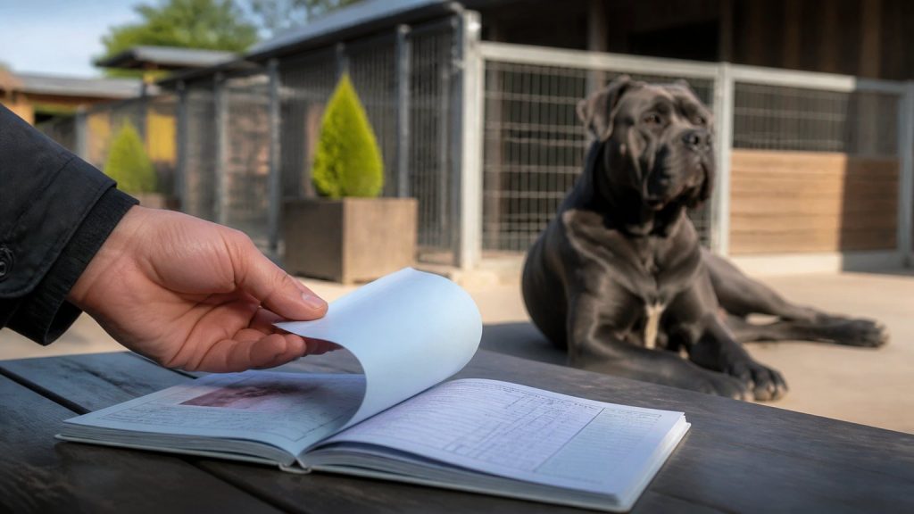 Documents et points de contrôle à examiner lors d’une visite d’élevage de Cane Corso