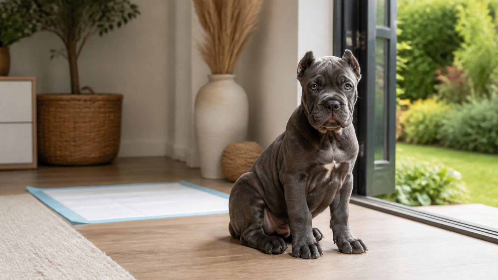 Routine de propreté positive pour un chiot Cane Corso de 3 mois