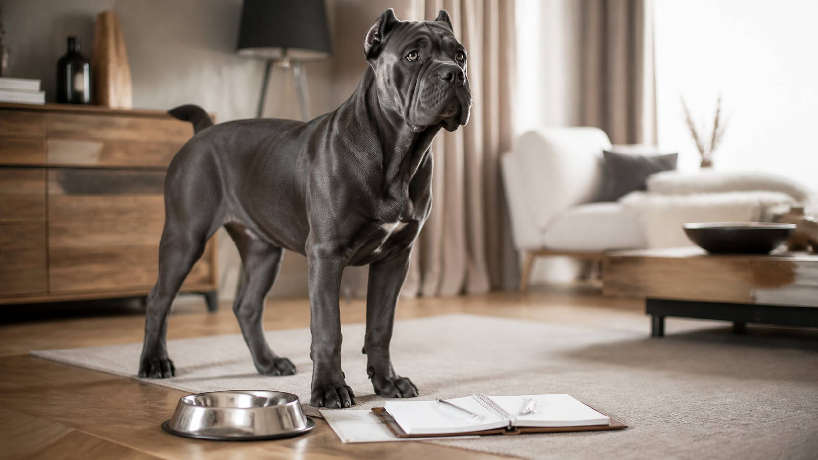Suivi de croissance et routine alimentaire pour un Cane Corso de 6 mois